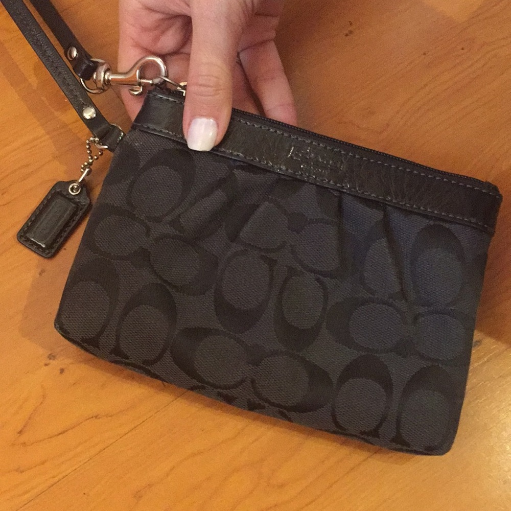 Black Coach Wristlet.